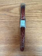 Elegant Herenhorloge met Bruin Leren Bandje, Staal, Polshorloge, Ophalen, Overige merken