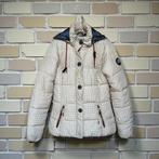 Gaastra Jas S Crème Wit Zwart Anker Nautische Print Puffer, G, G, Wit, G