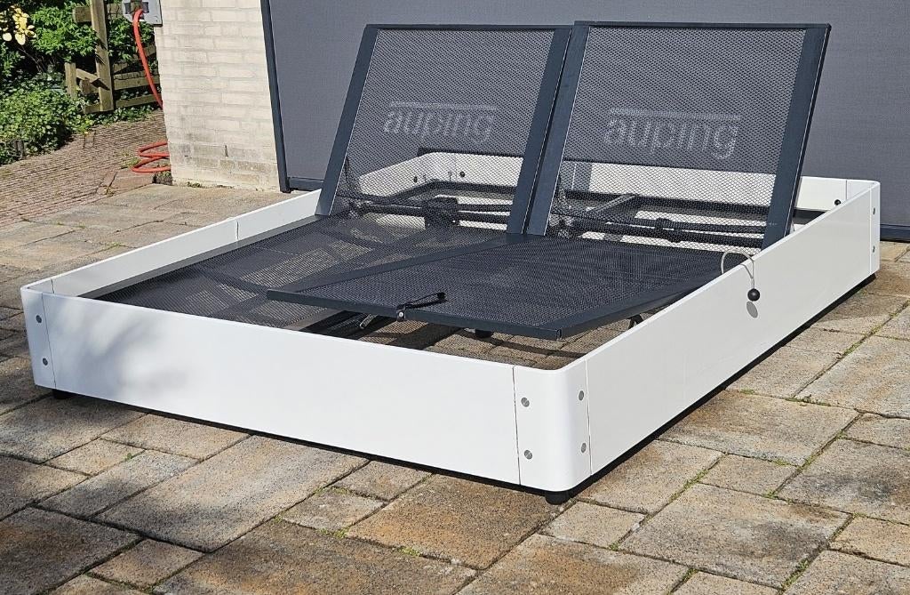 Witte Auping 180x200, Huis en Inrichting, Ophalen, Wit, Tweepersoons, 180 cm