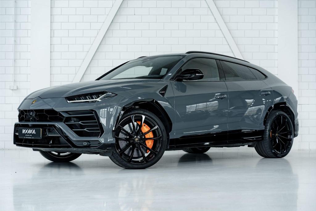 Lamborghini Urus 4.0 V8 Grigio Telesto l Massage l Entertain, Auto's, Lamborghini, Automaat, Urus, Gebruikt, Overige kleuren