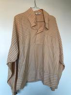 Closed gestreepte jopper in vanillegeel met creme maat L, Ophalen of Verzenden, Zo goed als nieuw, Maat 38/40 (M), Beige