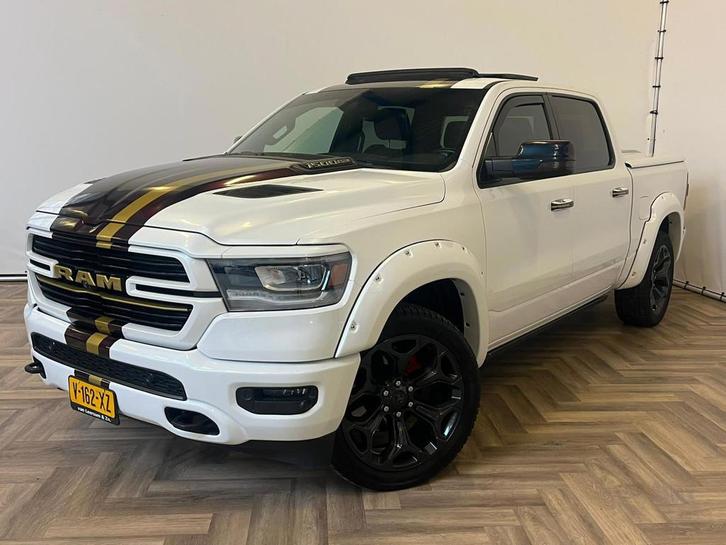 Dodge Ram 1500 5.7 V8 4x4 Crew Cab Limited|PANO|LUCHTVERING, Auto's, Dodge, Bedrijf, Te koop, RAM 1500, 360° camera, 4x4, ABS