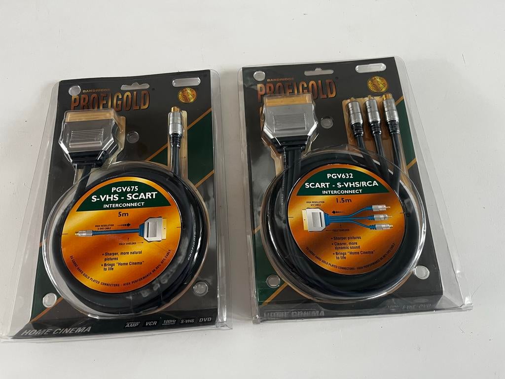 Bandridge ProfiGold PGV675 S-VHS - SCART Interconnect 5m, Ophalen of Verzenden, Nieuw, 5 tot 10 meter, Scartkabel