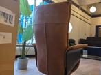 Luxe cognac Relaxfauteuil van [MERK] - Zo Goed Als Nieuw, Huis en Inrichting, Fauteuils, Gebruikt, Ophalen of Verzenden, 75 tot 100 cm