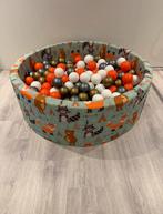 Ballenbak met 300 ballen - KiddyMoon Schuim Vossen-Groen, Ophalen, Zo goed als nieuw, Jongen of Meisje