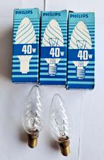 Philips Gloeilampen 40W E14 Soft of Flame (3 stuks), 30 tot 60 watt, E14 (klein), Nieuw, Ophalen of Verzenden