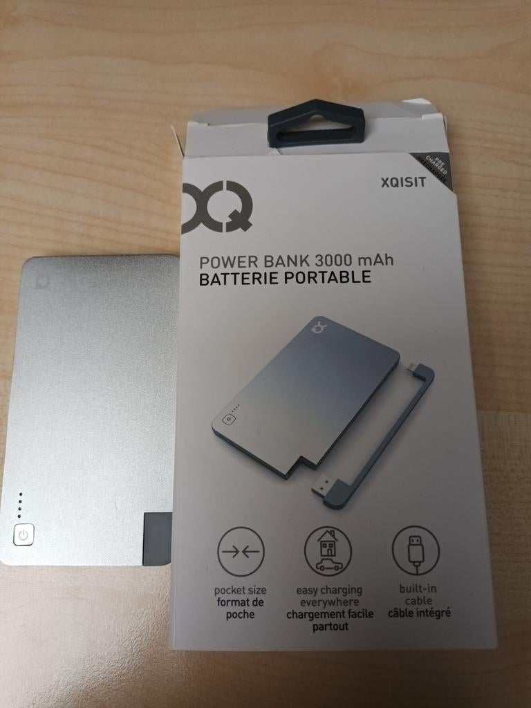 XQISIT Power Bank 3000 mAh - Draagbare Oplader, Ophalen of Verzenden, Zo goed als nieuw, XQISIT