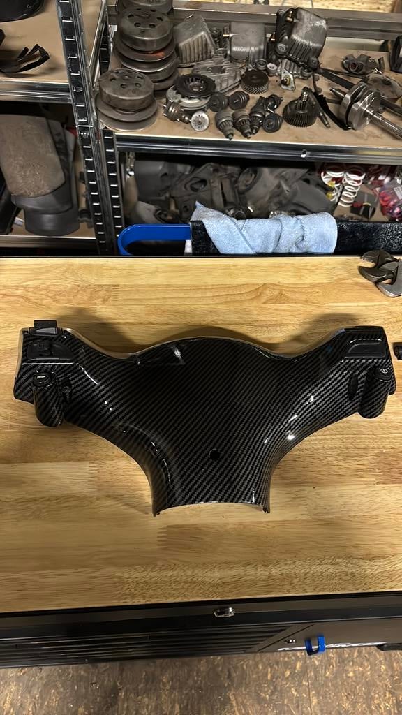 Piaggio zip stuurkap carbon look, Ophalen of Verzenden