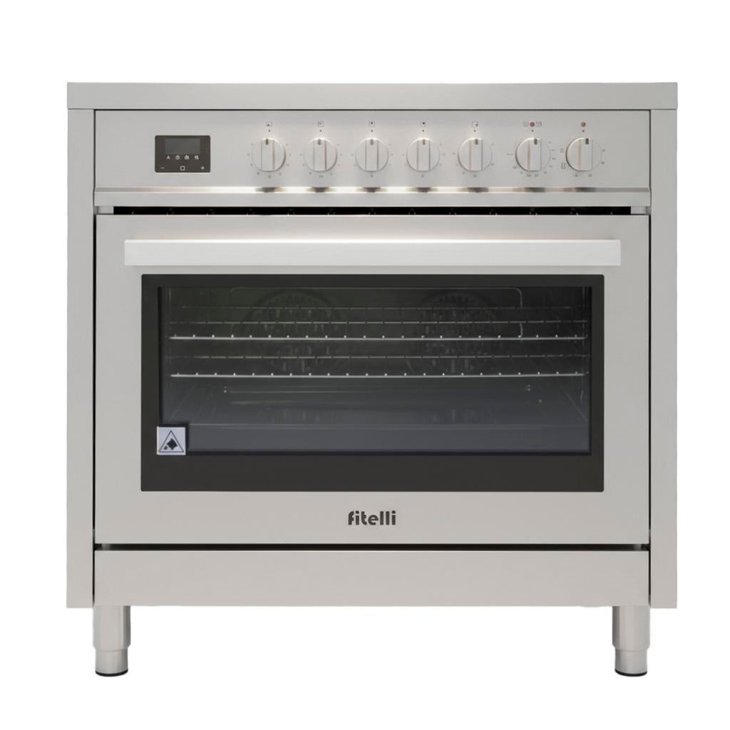 Nieuw inductiefornuis , 5 kookzones en grote oven, Witgoed en Apparatuur, Fornuizen, 60 cm of meer, Ophalen of Verzenden, Energieklasse A of zuiniger