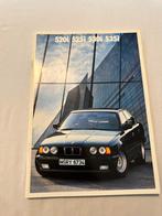 BMW E34 520i 525i 530i 535i brochure, Ophalen of Verzenden, Gelezen, BMW