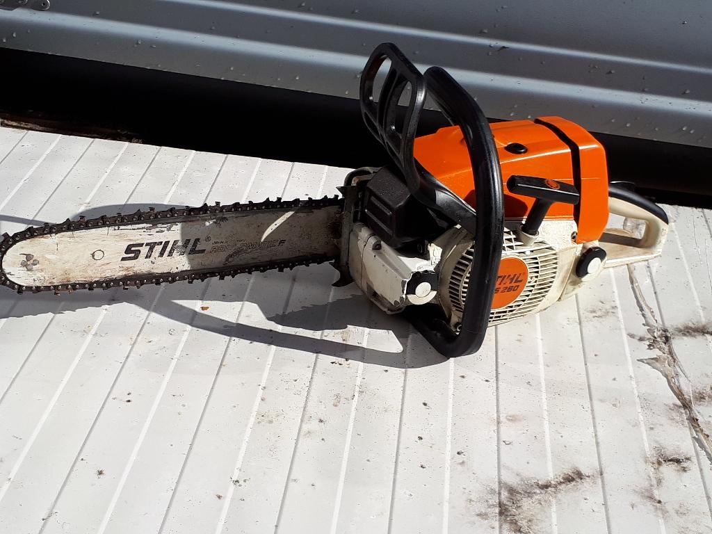 Stihl MS 260 kettingzaag, Ophalen