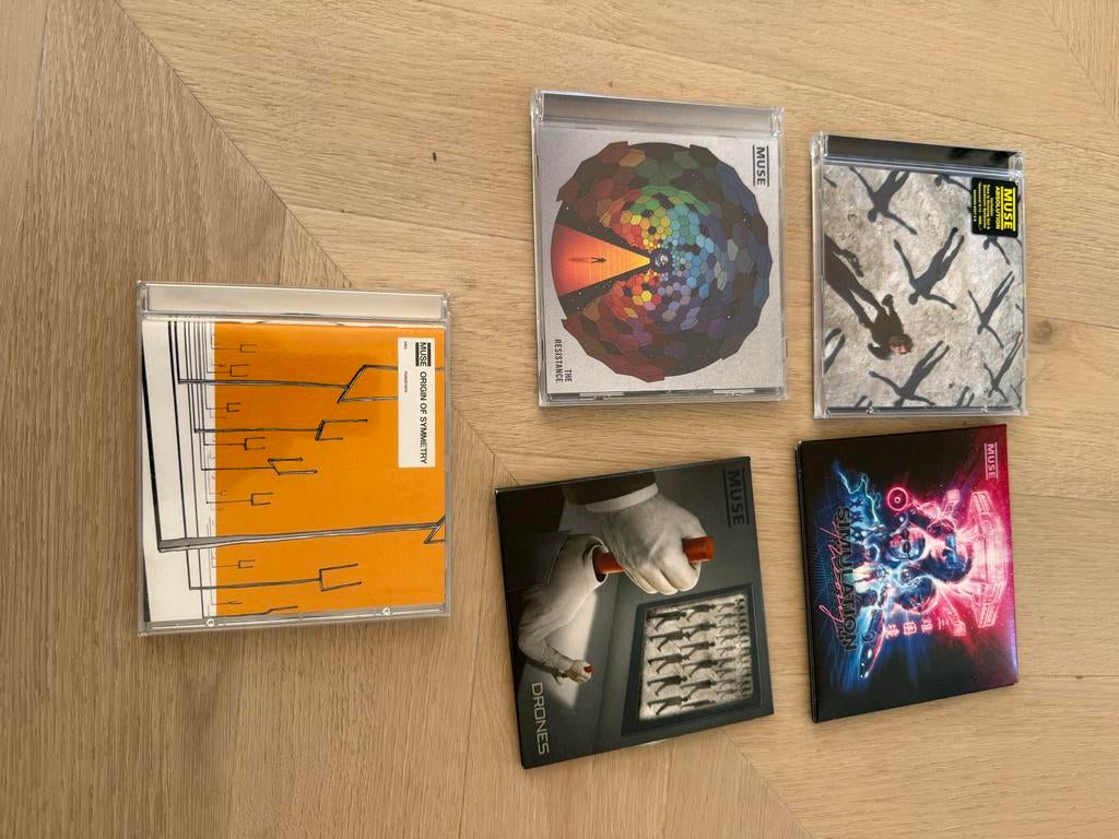 Muse CD's: Origin of Symmetry, Absolution, The Resistance, D, Ophalen of Verzenden, Gebruikt, Alternative