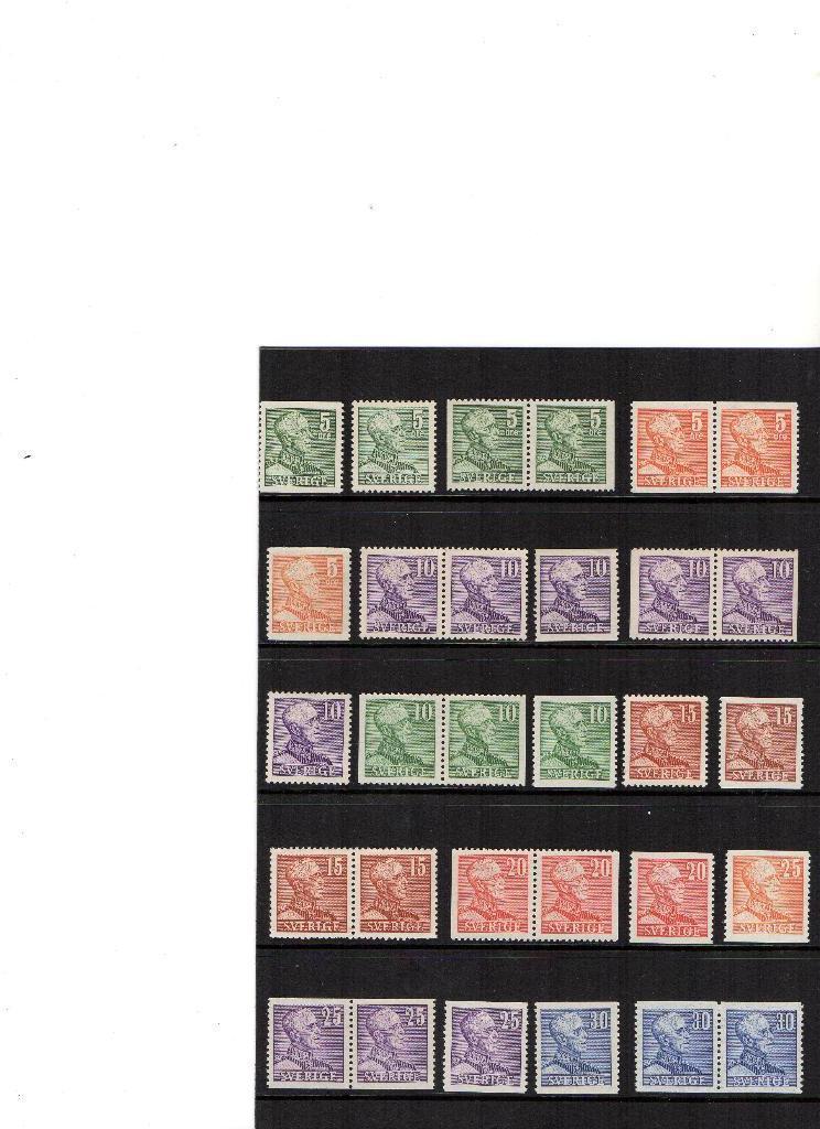 Zweden Gustav V, vanaf 1939, Ophalen of Verzenden, Zweden, Postfris