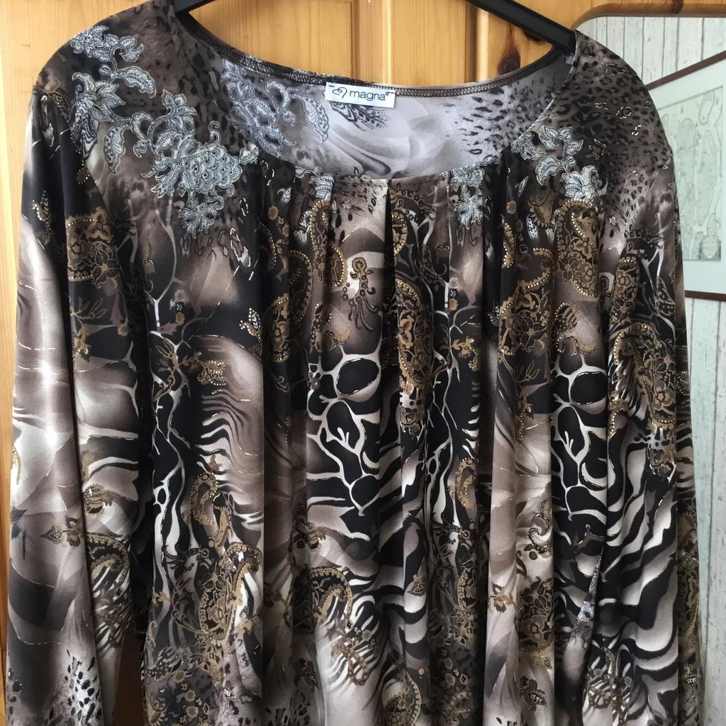 Blouse /shirt maat 48-50, Ophalen of Verzenden, Nieuw, Bruin, Blouse of Tuniek