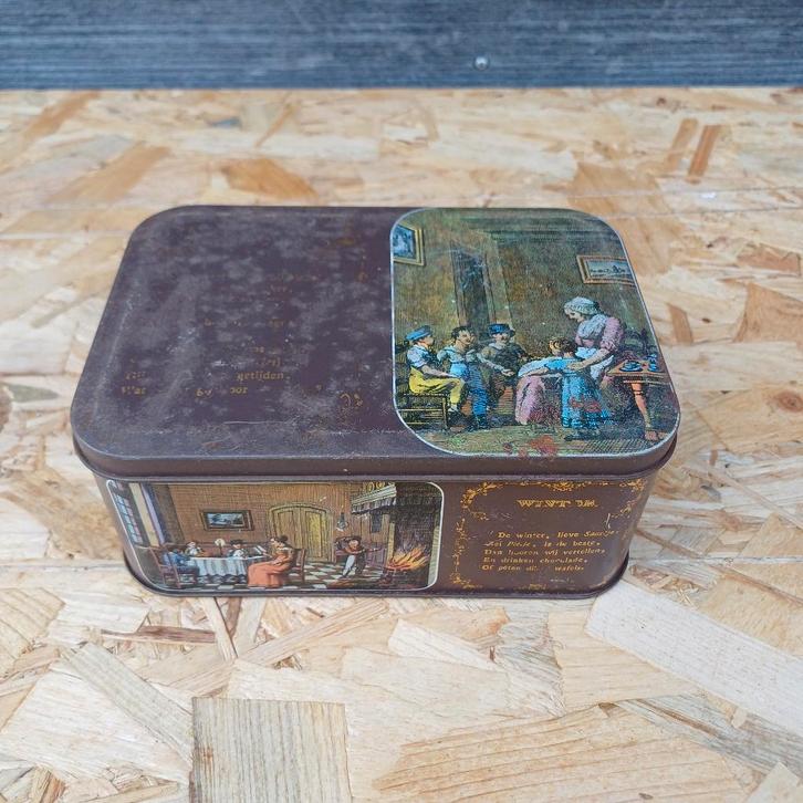 Albert Heijn blik jaargetijden, Verzamelen, Blikken, Gebruikt, Koek(jes), Overige merken, Ophalen of Verzenden