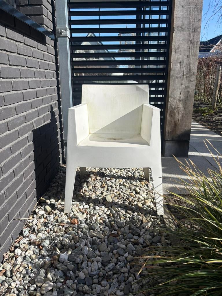 Phillip Starck Driade Toy tuinstoelen 6x, Ophalen, Gebruikt, Kunststof, Stapelbaar