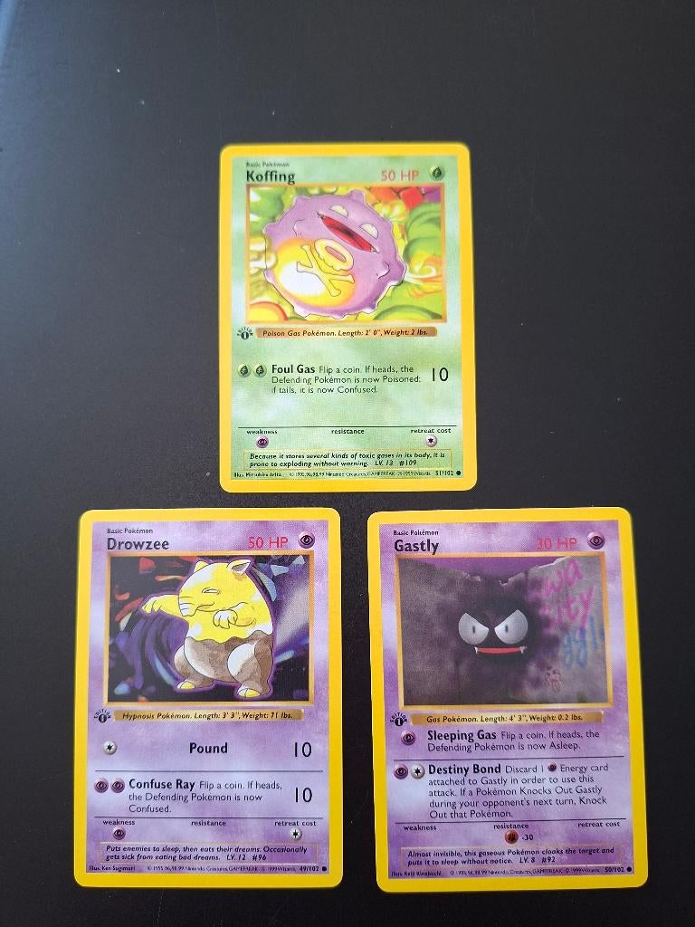 1st editions shadowless, Ophalen of Verzenden, Zo goed als nieuw, Meerdere kaarten