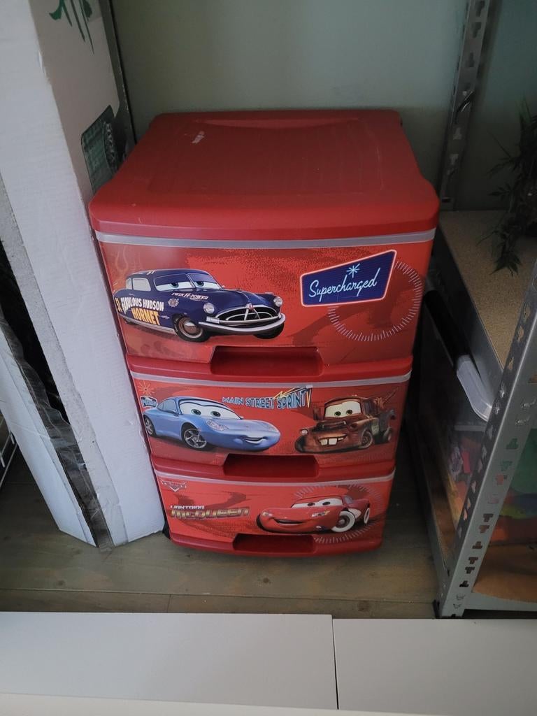 Disney cars lade kastje op wielen, Ophalen, Gebruikt, Kast