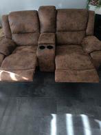 Bioscoopstoel Lederlook Bruin - Ideaal voor Thuisbioscoop, Gebruikt, Tweepersoons, Leer, Ophalen of Verzenden