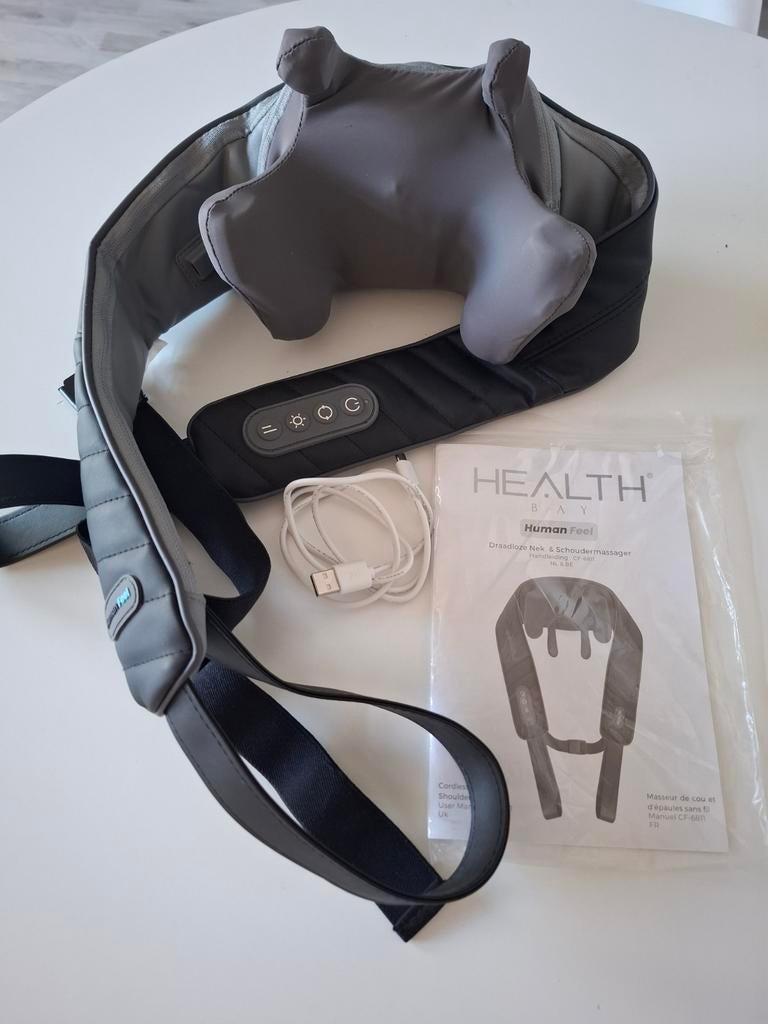 HEALTH Human Feel Draadloze Nek & Schoudermassager, Ophalen of Verzenden, Zo goed als nieuw, Apparaat