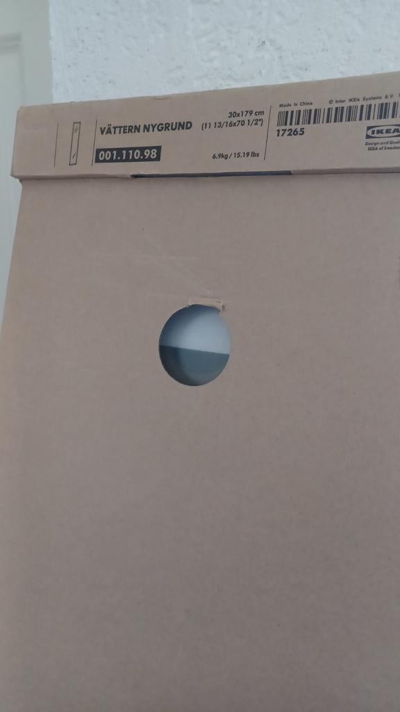 IKEA Vättern Nygrund matglas met aluminium keukenkastdeuren, Ophalen, Minder dan 50 cm, Nieuw, Minder dan 25 cm