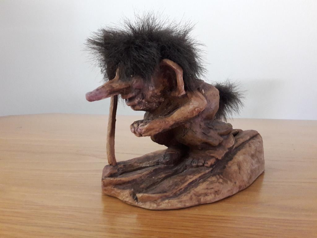 Grote troll op ski's, officiële merk NyForm, nr 253 - NIEUW, Ophalen of Verzenden, Zo goed als nieuw, Fantasy