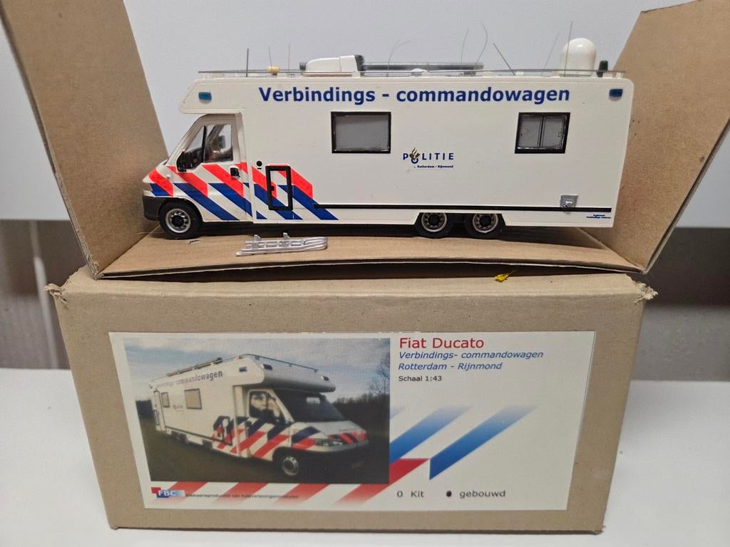Fiat Ducato kit Commandowagen Politie Rotterdam Rijnmond, Hobby en Vrije tijd, Modelauto's | 1:43, Ophalen of Verzenden, Zo goed als nieuw