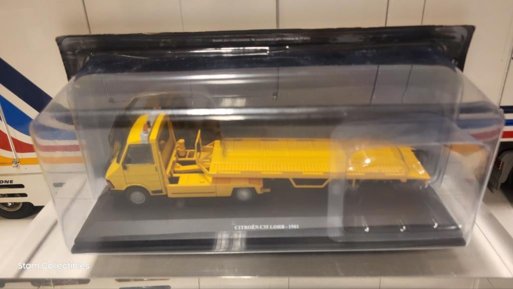 Magazine Models Citroën C35 Lohr Transporter - 1981, Overige merken, Auto, Ophalen of Verzenden, Zo goed als nieuw