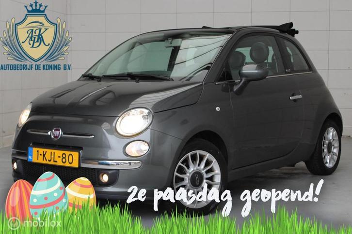 Fiat 500 0.9 TwinAir Lounge Cabrio,Airco,PDCAutomaat, Auto's, Fiat, Bedrijf, Te koop, ABS, Airbags, Airconditioning, Alarm, Bluetooth