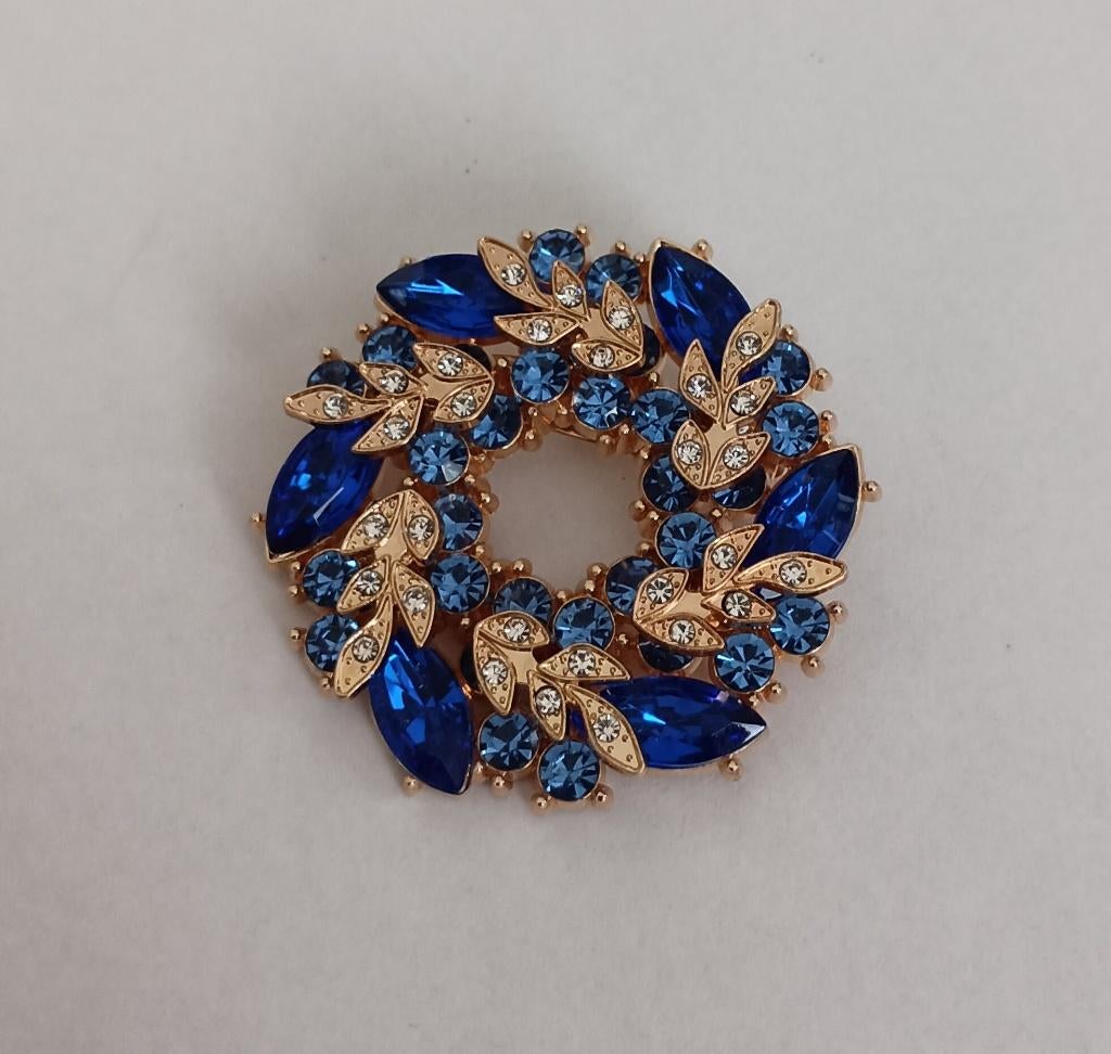 Bloemenkrans broche, Overige materialen, 4 tot 7 cm, Overige kleuren, Nieuw