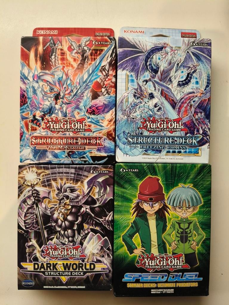 Yu-Gi-Oh! 4 Structure Decks 1st edition nieuw!, Ophalen of Verzenden, Nieuw, Starterdeck