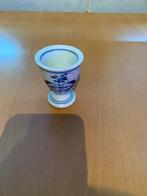 Vintage Eierdopje met Blauw Bloemmotief, Ophalen of Verzenden