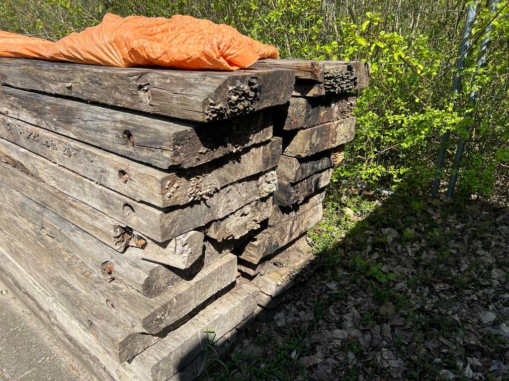 11 gebruikte dragline schotten, Doe-het-zelf en Verbouw, Hout en Planken, Ophalen, Gebruikt, Overige typen, Overige houtsoorten