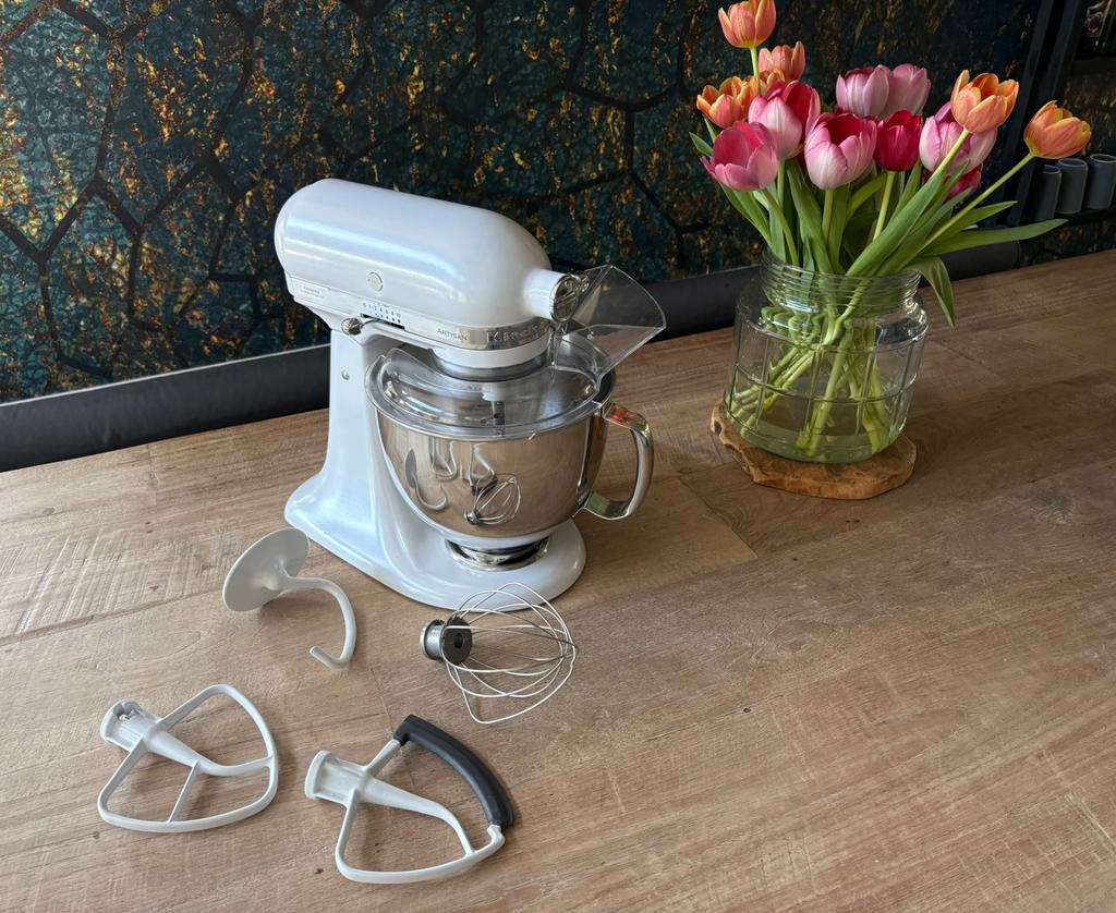 KitchenAid Artisan keukenmixer, 4 liter of meer, Ophalen, Zo goed als nieuw, 3 snelheden of meer
