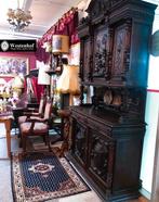 Antiek Franse Henri II kast - buffetkast - jachtkast hout, Antiek en Kunst, Antiek | Meubels | Kasten, Ophalen