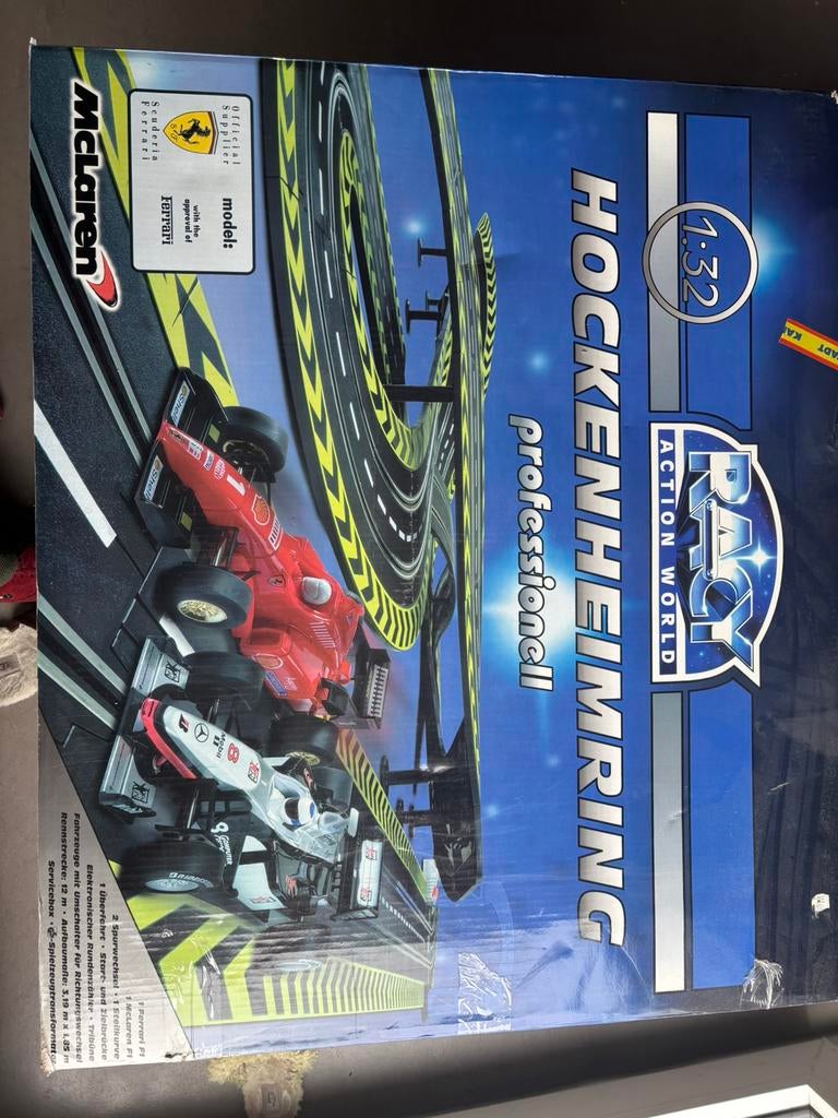 Hockenheim ring, Kinderen en Baby's, Speelgoed | Racebanen, Racebaan, Zelf te bouwen, Zo goed als nieuw, Elektrisch