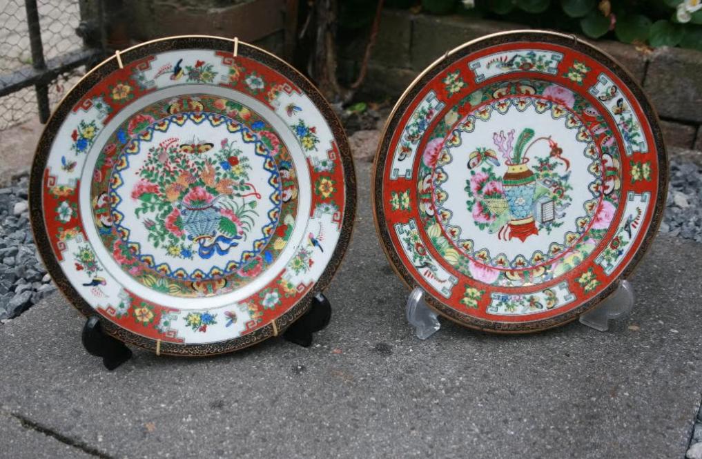 2x Chinese porseleinen wandborden, Antiek en Kunst, Antiek | Wandborden en Tegels, Ophalen of Verzenden