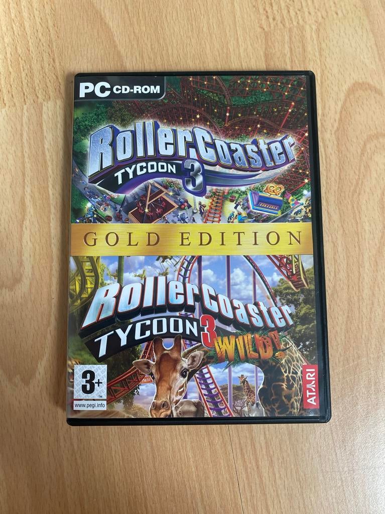RollerCoaster Tycoon 3 Gold Edition PC CD-ROM, Ophalen of Verzenden, Gebruikt, Simulatie, Vanaf 3 jaar