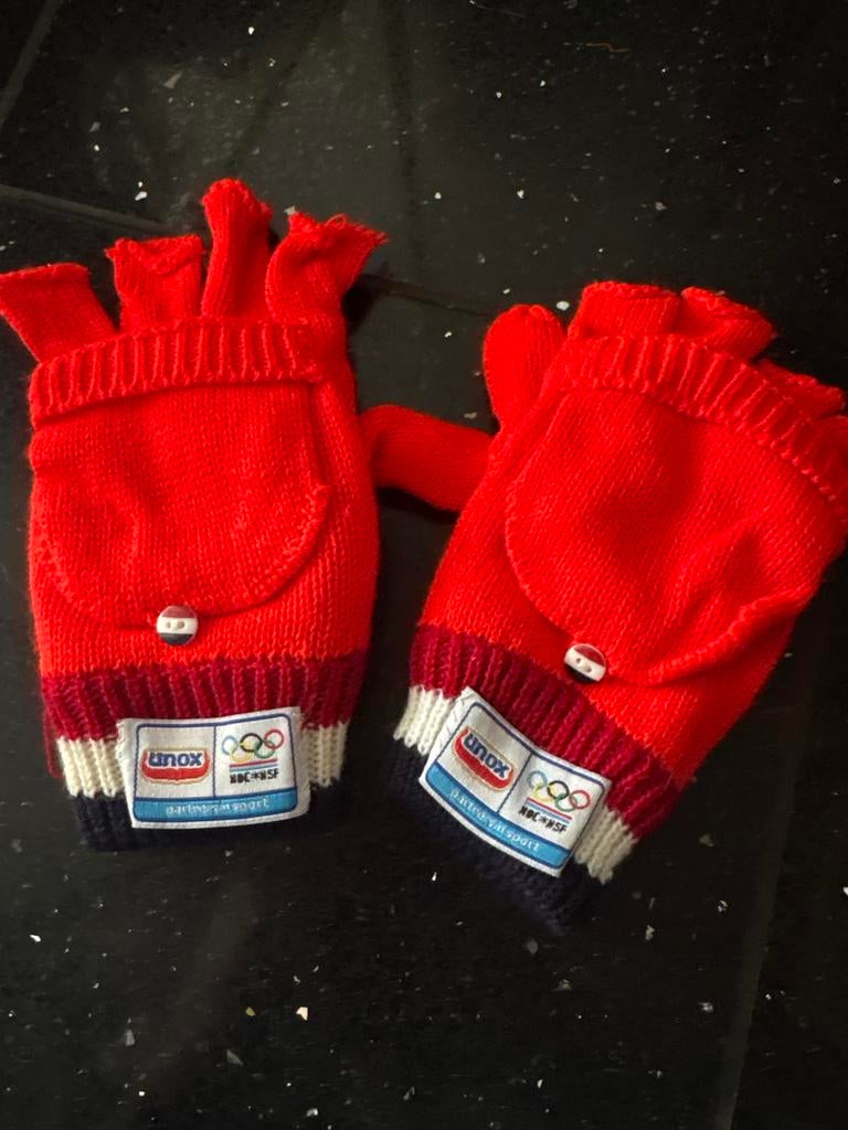 Unox wanten rood met olympische ringen, Ophalen of Verzenden, Gedragen, Handschoenen