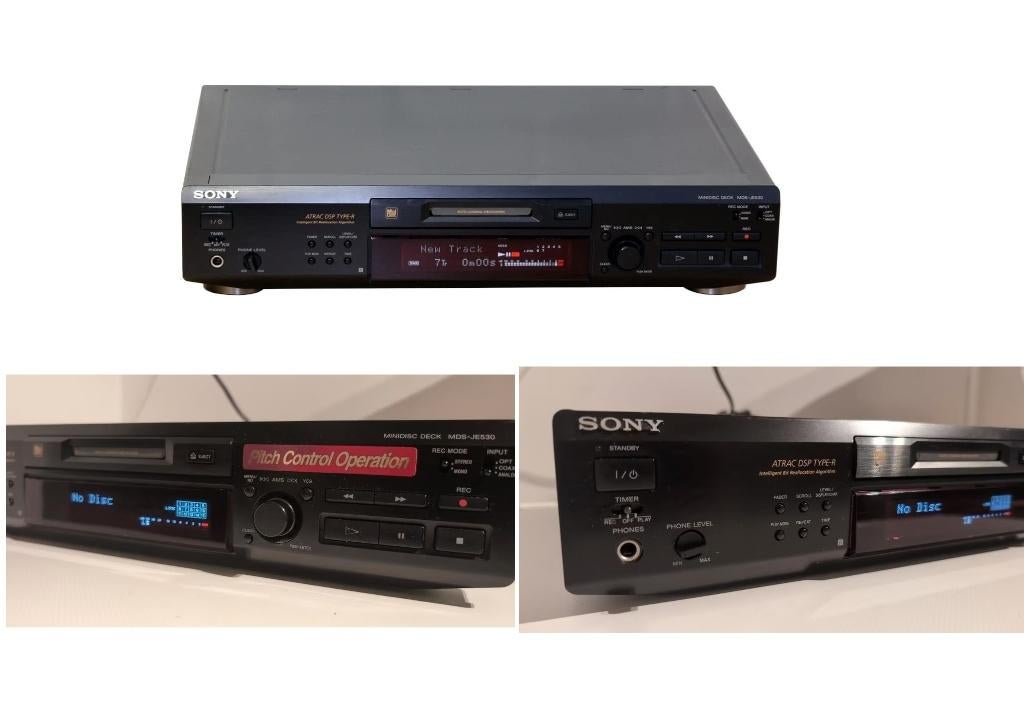 Sony mini disc MiniDISC deck MD-JE530 (lees beschrijving!), Ophalen of Verzenden, Sony