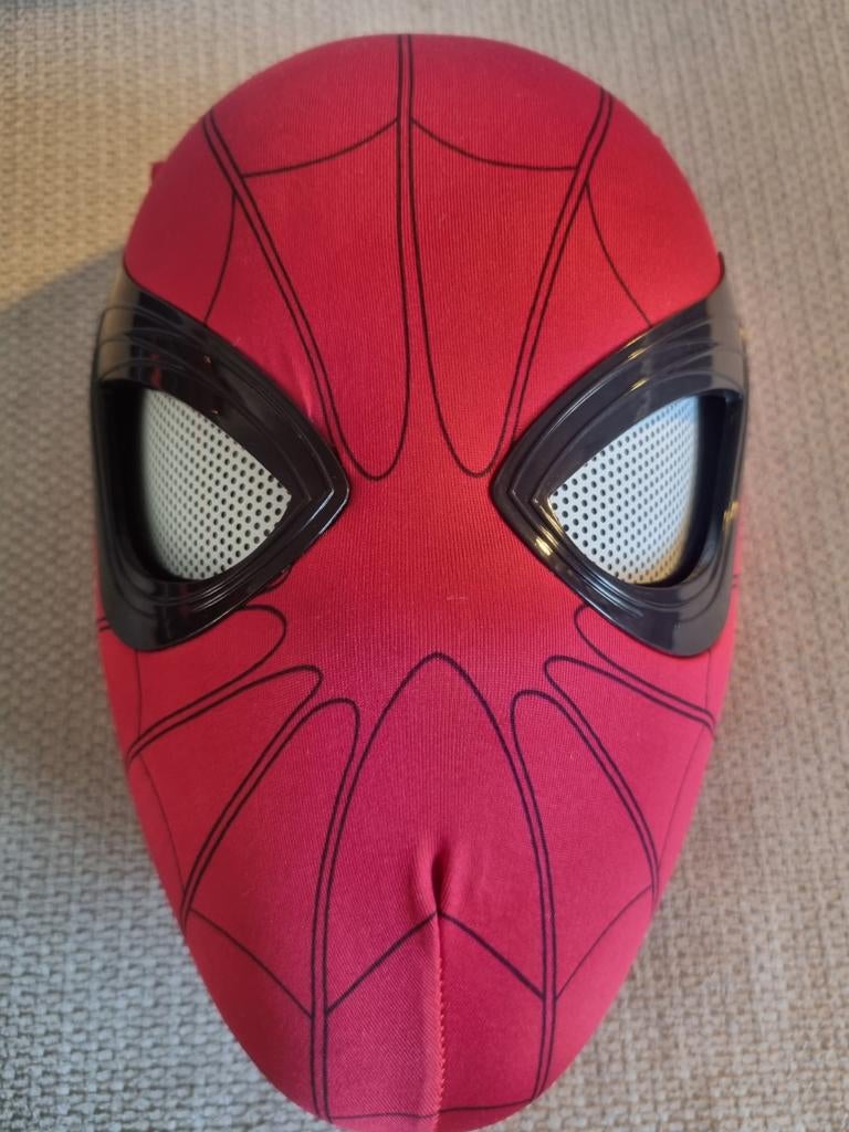 Spiderman Masker met Bewegende Ogen - Cosplay/Verkleed, Ophalen of Verzenden, Zo goed als nieuw, 170 of groter, Jongen of Meisje