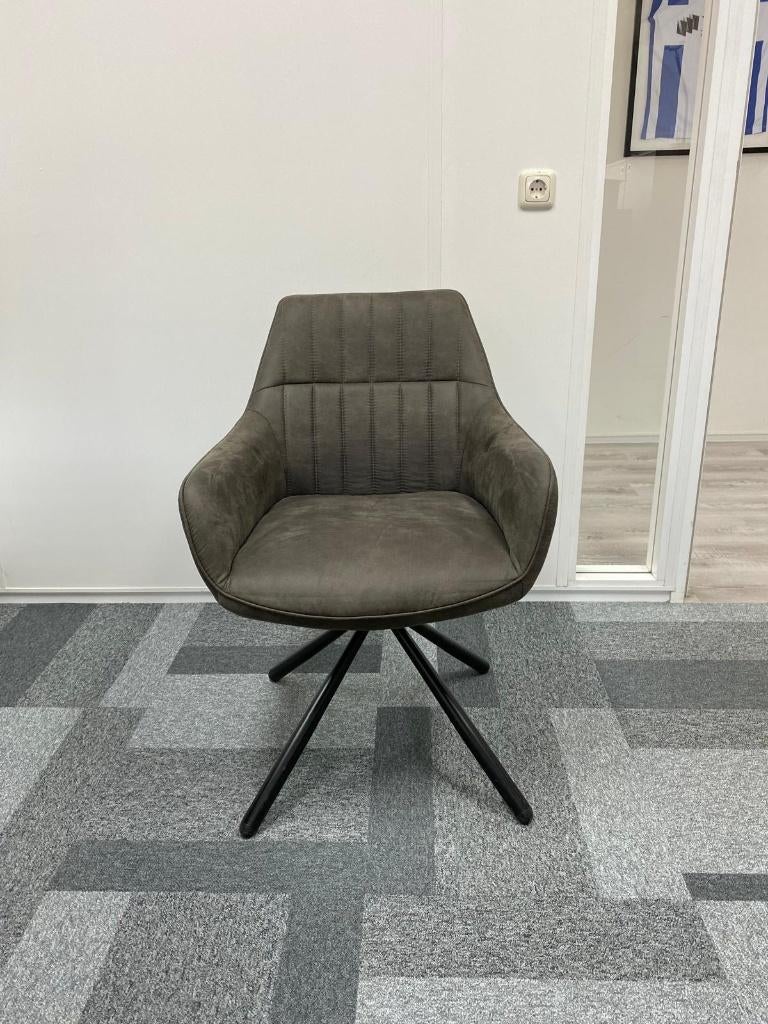 Eetkamerstoel, Nieuw, Leer, Ophalen of Verzenden, Eén