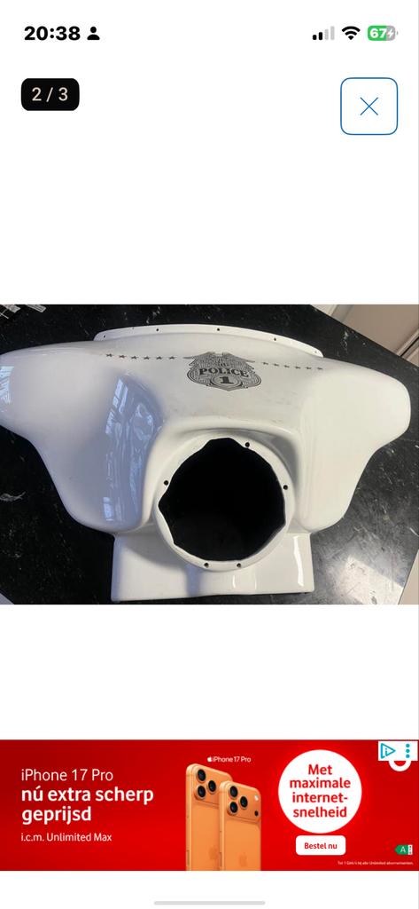 Harley Davidson Batwing Kuip FLT Police, Ophalen of Verzenden, Gebruikt