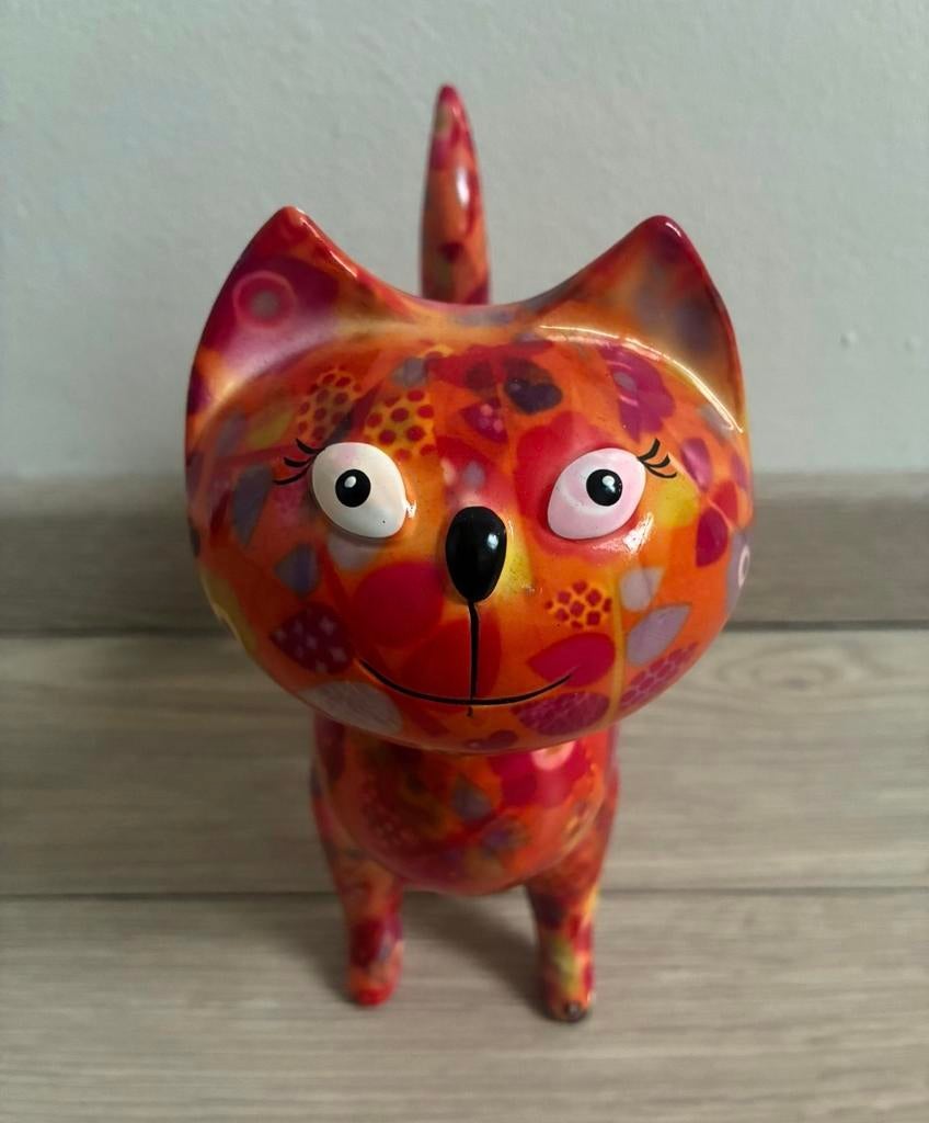 Spaarpot Pomme Pidou, kat, Ophalen, Zo goed als nieuw, Steen, Aardewerk of Keramiek, Dier