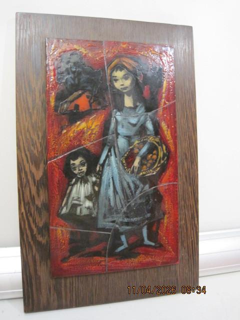 tegelplateau potters breda 27/42,5 cm (385), Antiek en Kunst, Antiek | Wandborden en Tegels, Ophalen of Verzenden