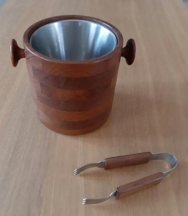 teakhouten vintage ijsemmer, Antiek en Kunst, Antiek | Keukenbenodigdheden, Ophalen of Verzenden