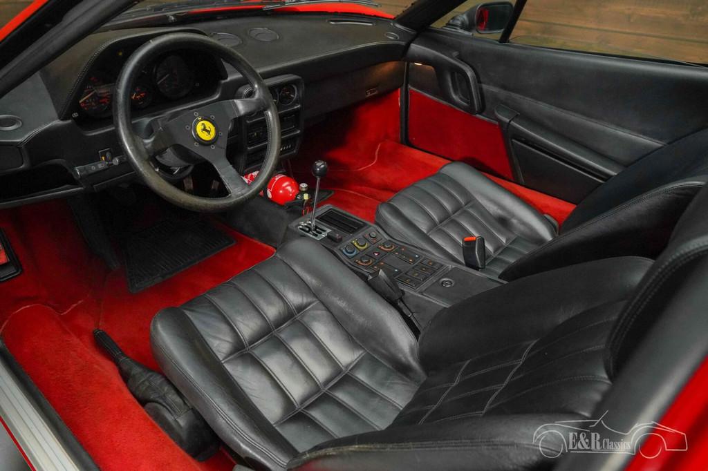 Ferrari 328 GTS | Distributieriem set vervangen | 1989, Auto's, Oldtimers, Achterwielaandrijving, Zwart, Cabriolet, Leder