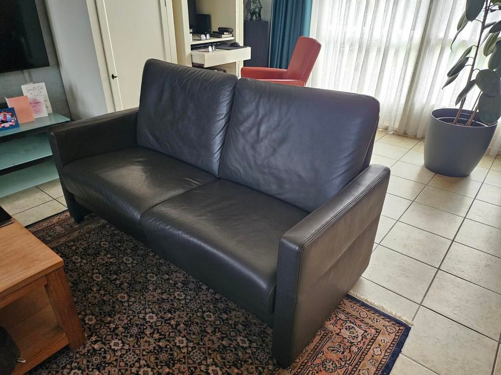 Prominent Bank Bali 2,5 zits Caffè Leder, Ophalen, 150 tot 200 cm, Tweepersoons, Zo goed als nieuw