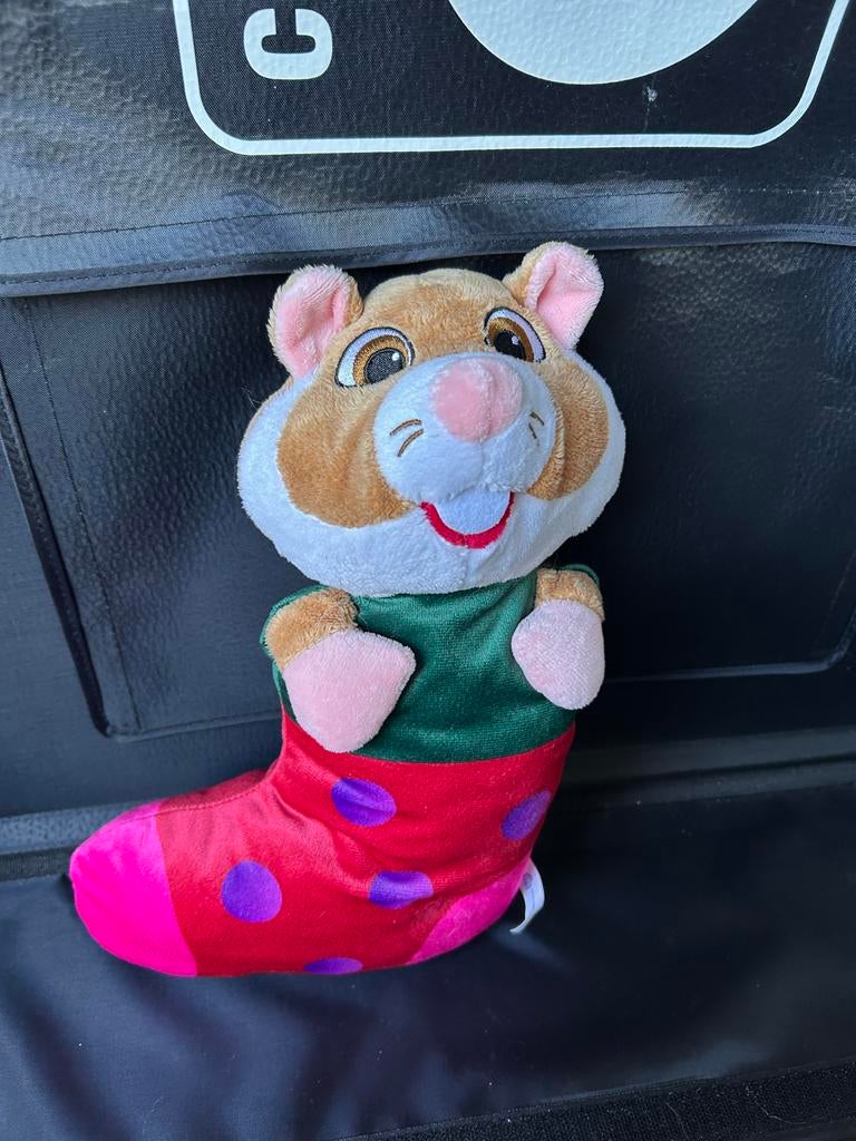 Albert Heijn Hamster Knuffel in Kerstsok, Albert Heijn, Hamster, Ophalen of Verzenden, Met label