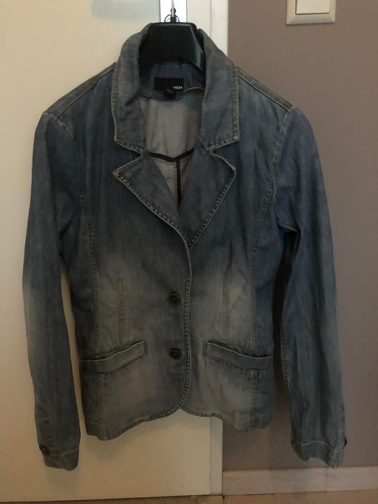 H&M spijkerjas maat 40, Ophalen of Verzenden, Zo goed als nieuw, Maat 38/40 (M), Blauw